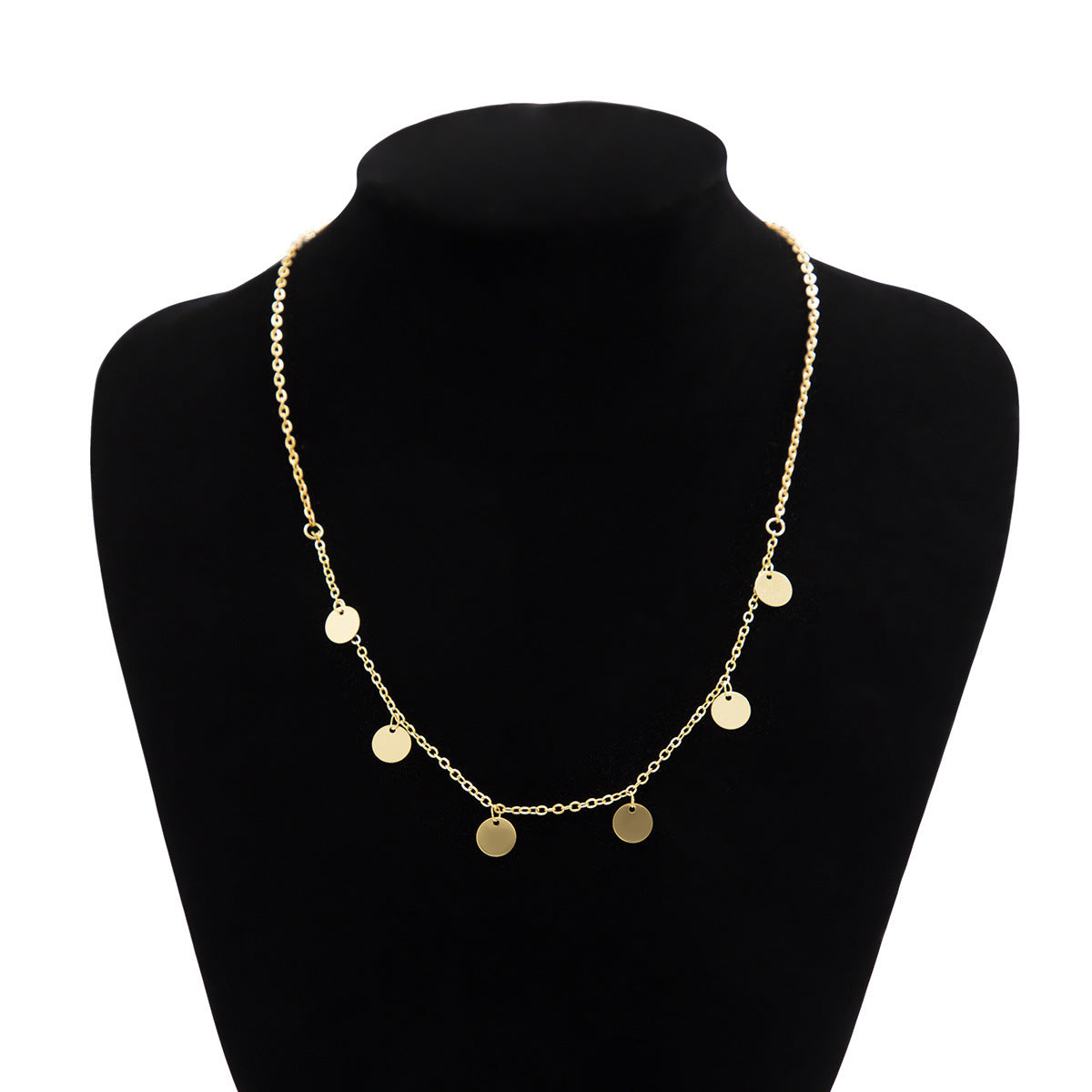 Trendy Gold Color Petals Shape Short Neck Chain Necklace Choker for Women Jewelry Collar Clavicle Necklaces Gifts Party