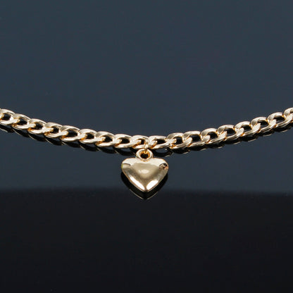 Trendy Women Jewelry Cute Heart Lock Necklace Gold Silver Choker Necklace Pendant On Neck Accessories