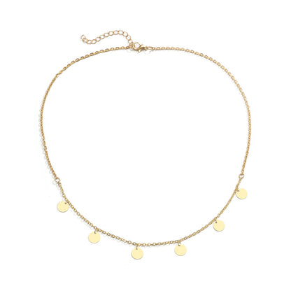 Trendy Gold Color Petals Shape Short Neck Chain Necklace Choker for Women Jewelry Collar Clavicle Necklaces Gifts Party
