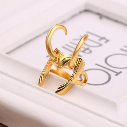 Simple Design Rocky Ring Jewelry Irregular Gold Fang Ring Finger Ring Jewelry