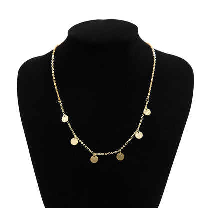 Trendy Gold Color Petals Shape Short Neck Chain Necklace Choker for Women Jewelry Collar Clavicle Necklaces Gifts Party